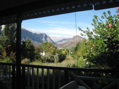 Utsikten från frukost verandan ...