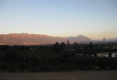 En sista blick ut över Tulbagh ...