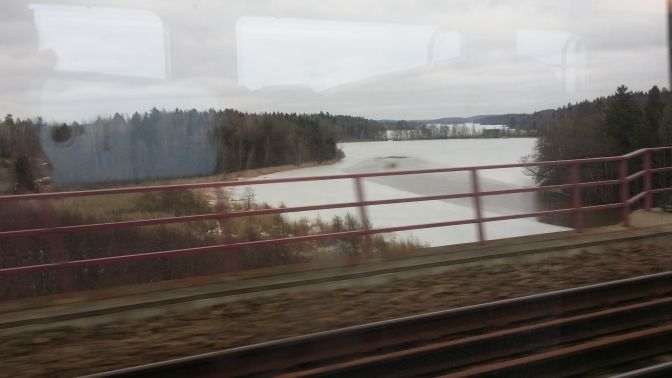 Bild från tåget ...